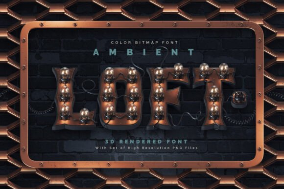 Ambient Loft: A Steampunk Typeface for Vintage Design Projects