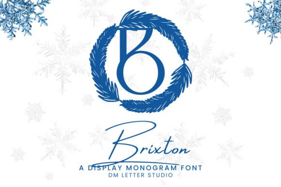 Brixton Monogram: The Font for Boutique-Ready Branding