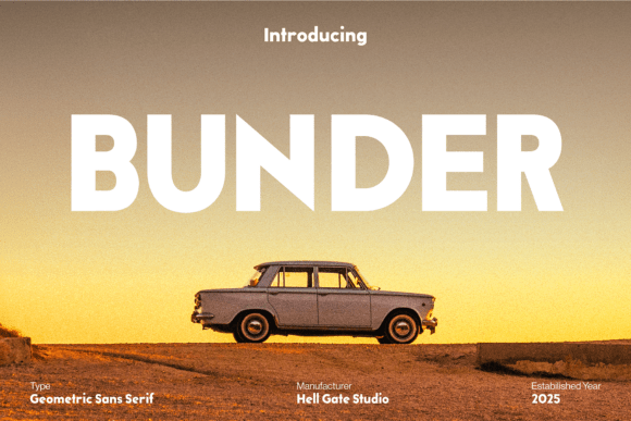 Bunder: The Geometric Sans Serif for Modern Design