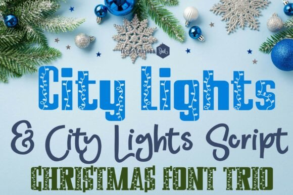City Lights Trio: Fonts That Make Your Designs Sparkle