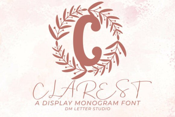 Clarest Monogram: The Crisp Font for Elegant Branding