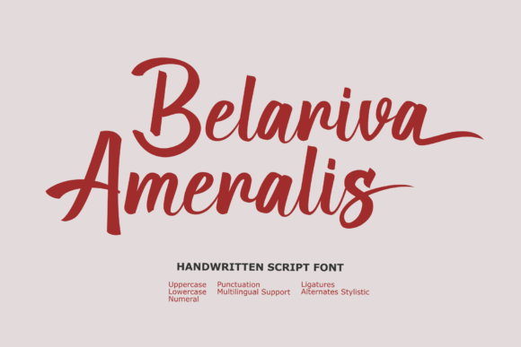Discover the Belariva Ameralis: A Script of Effortless Elegance