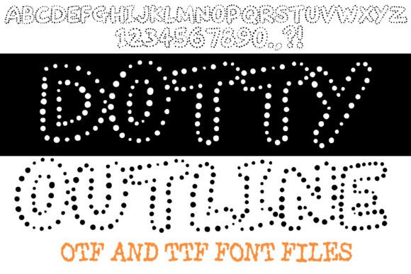 Dotty Outline: A Font That Brings Playful Energy to Your Projects