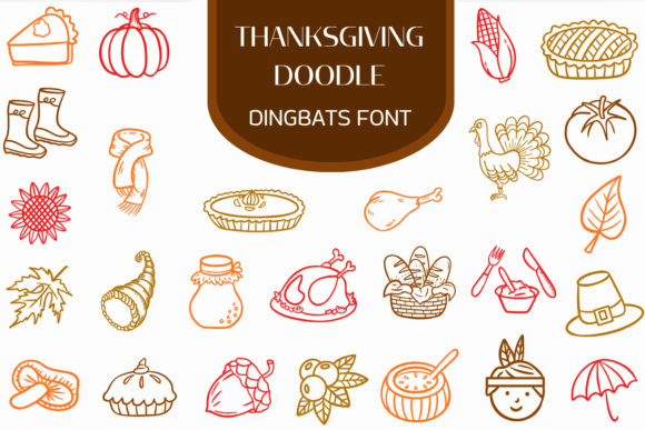 Embrace Autumnal Charm: Designing with Thanksgiving Doodle