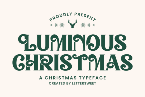 Luminous Christmas: A Typeface That Captures Holiday Magic