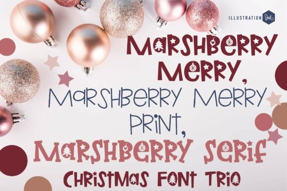 Marshberry Merry Trio: A Festive Font Collection for Every Project