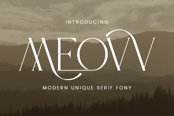 Meovv: The Typeface Where High Fashion Meets Modern Elegance