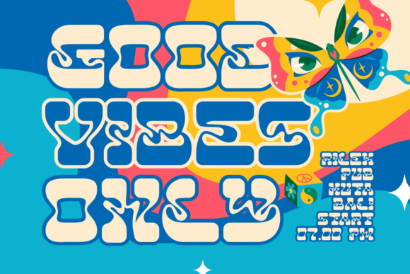 Neon Daze: A Psychedelic Font for Bold Visuals
