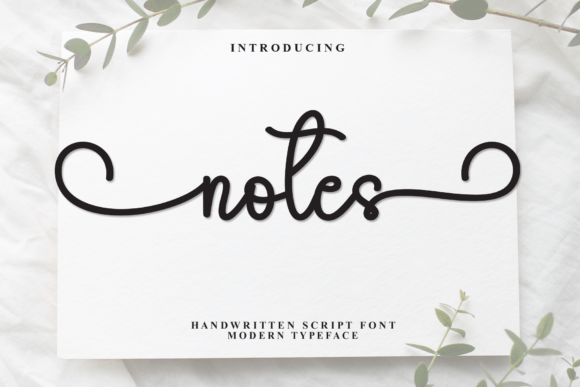 Notes: A Modern Handwritten Script for Effortless Elegance