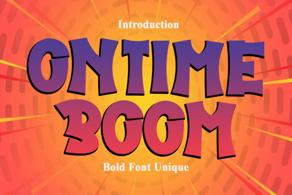 Ontime Boom: The Typeface That Packs a Visual Punch