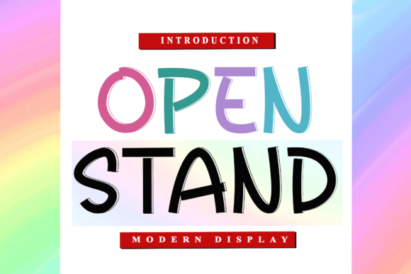 Open Stand: A Playful Typeface for Modern Creative Projects