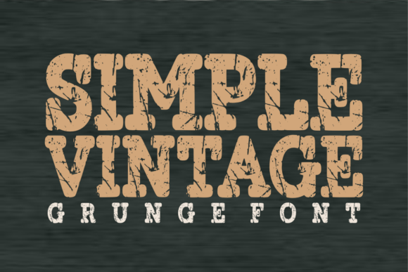 Simple Vintage: A Typeface That Tells a Story