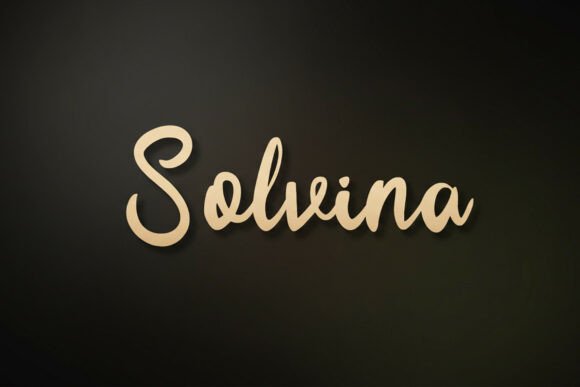 Solvina: The Gold-Standard Script for Luxury Branding