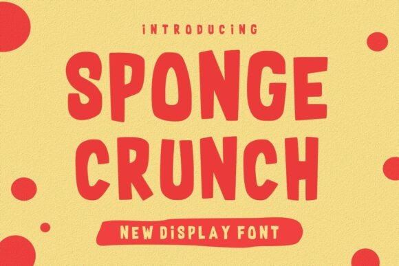 Sponge Crunch: The Bubbly Font That Brings Instant Joy