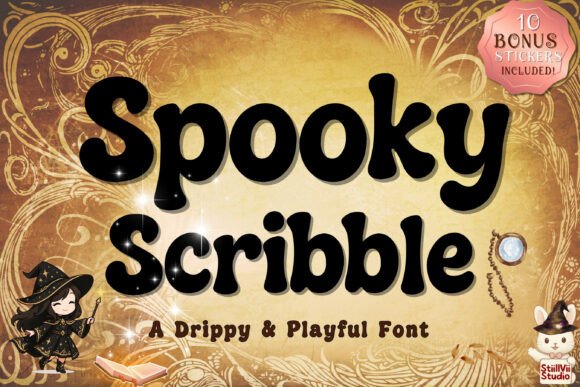 Spooky Scribble: The Playful Font for Halloween & Beyond