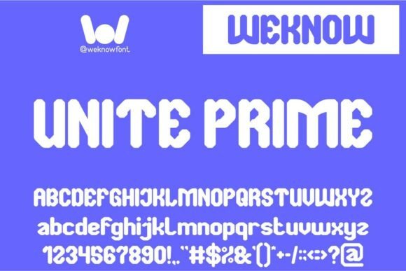 Unite Prime: The Futuristic Typeface for Modern Creators